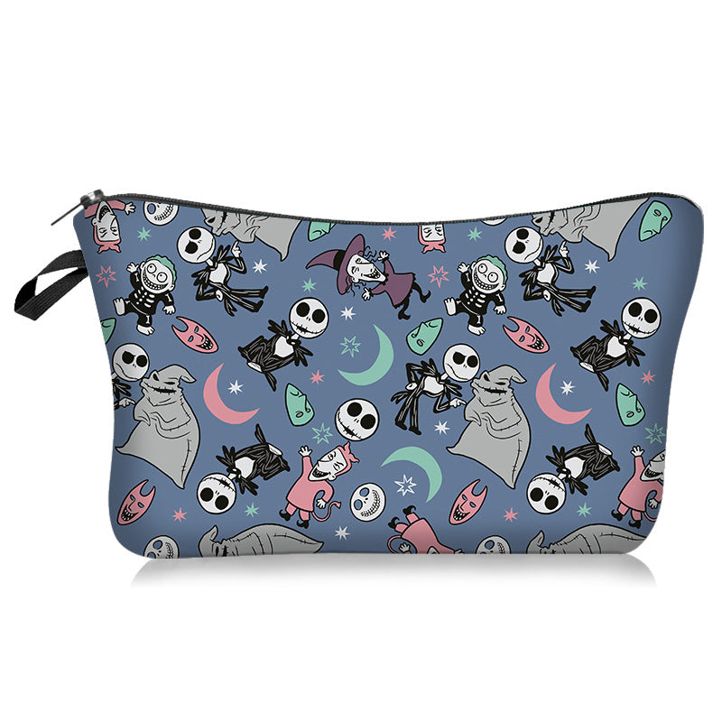 Wholesale Double Sided Printing Cosmetic Bag Portable Travel Bag